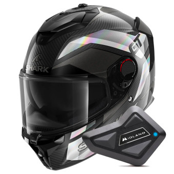 Integrale Shark Spartan GT Pro Ritmo Carbon DAI + Kit Bluetooth BT Mini