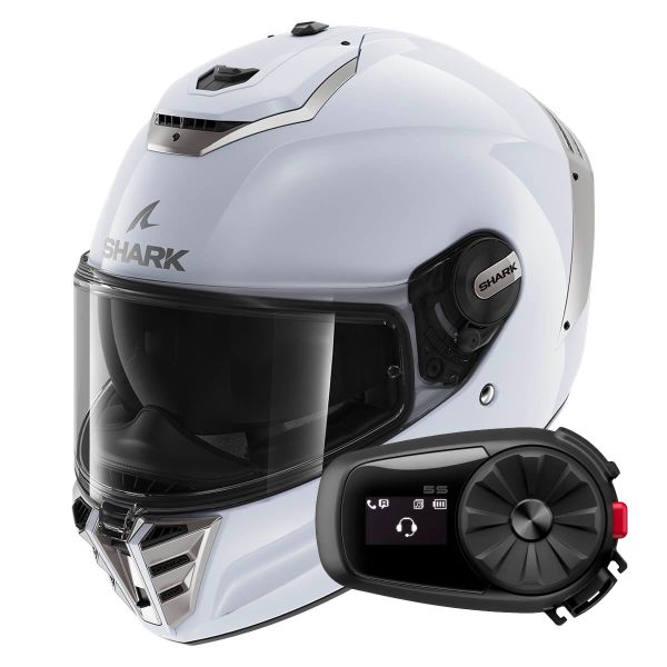 Integrale Shark Spartan RS Blank W01 + Kit Bluetooth 5S Solo