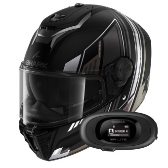 Integrale Shark Spartan RS Byhron Mat KAU + Kit bluetooth 5R Lite Solo