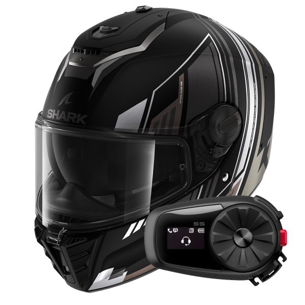 Integrale Shark Spartan RS Byhron Mat KAU + Kit Bluetooth 5S Solo Integrale Shark Spartan RS Byhron Mat KAU + Kit Bluetooth 5S Solo