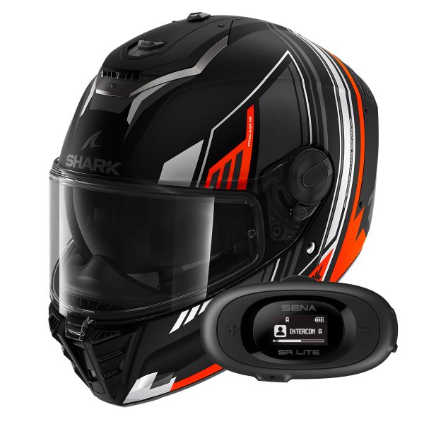 Integrale Shark Spartan RS Byhron Mat KOU + Kit bluetooth 5R Lite Solo