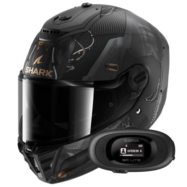 Integrale Shark Spartan RS Carbon Xbot Mat DAC + Kit bluetooth 5R Lite Solo