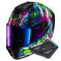 Casque Integrale Shark Spartan RS Shaytan KGV + Kit Bluetooth BT Mini