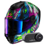 Casque Integrale Shark Spartan RS Shaytan KGV + Kit Bluetooth Lokui K30