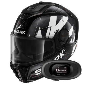 Integrale Shark Spartan RS Styngrey KWA + Kit bluetooth 5R Lite Solo