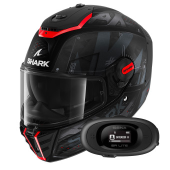 Integrale Shark Spartan RS Styngrey Mat KAR + Kit bluetooth 5R Lite Solo