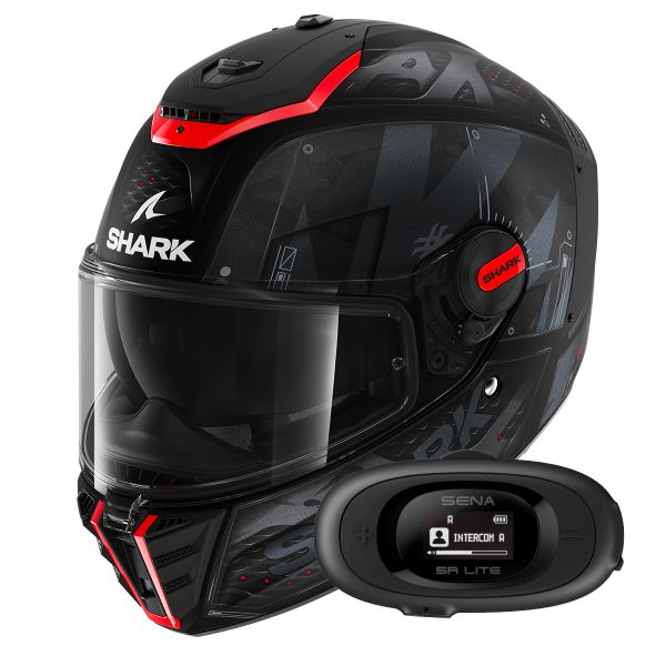 Integrale Shark Spartan RS Styngrey Mat KAR + Kit bluetooth 5R Lite Solo