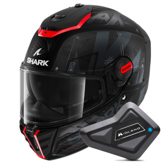 Integrale Shark Spartan RS Styngrey Mat KAR + Kit Bluetooth BT Mini