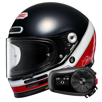 Casque Integrale Shoei Glamster 06 Abiding TC-1 + Kit Bluetooth 5S Solo Casque Integrale Shoei Glamster 06 Abiding TC-1 + Kit Bluetooth 5S Solo