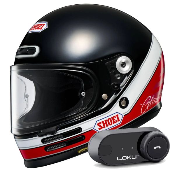 Integrale Shoei Glamster 06 Abiding TC-1 + Kit Bluetooth Lokui K30