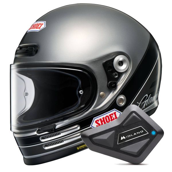 Integrale Shoei Glamster 06 Abiding TC-10 + Kit Bluetooth BT Mini