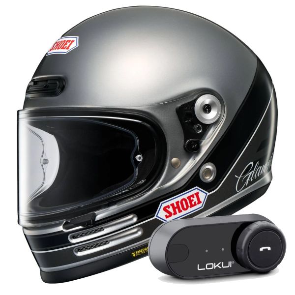 Integrale Shoei Glamster 06 Abiding TC-10 + Kit Bluetooth Lokui K30