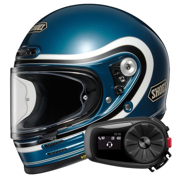 Integrale Shoei Glamster 06 Bivouac TC-2 + Kit Bluetooth 5S Solo