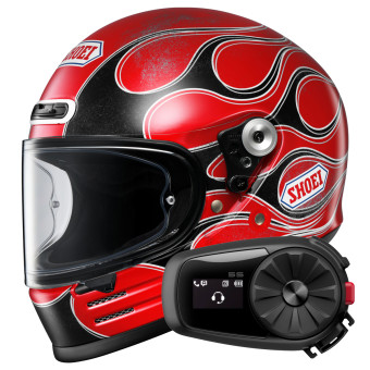 Casque Integrale Shoei Glamster 06 Blast TC1 + Kit Bluetooth 5S Solo Casque Integrale Shoei Glamster 06 Blast TC1 + Kit Bluetooth 5S Solo