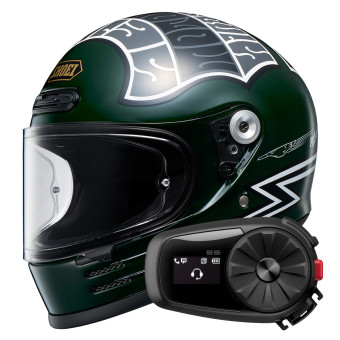 Integrale Shoei Glamster 06 Heiwa Motorcycle TC-4 + Kit Bluetooth 5S Solo