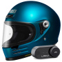 Casque Integrale Shoei Glamster 06 Laguna Blue + Kit Bluetooth Lokui K30