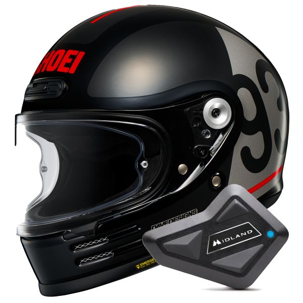 Integrale Shoei Glamster 06 MM93 Collezione Classic TC5 + Kit Bluetooth BT Mini