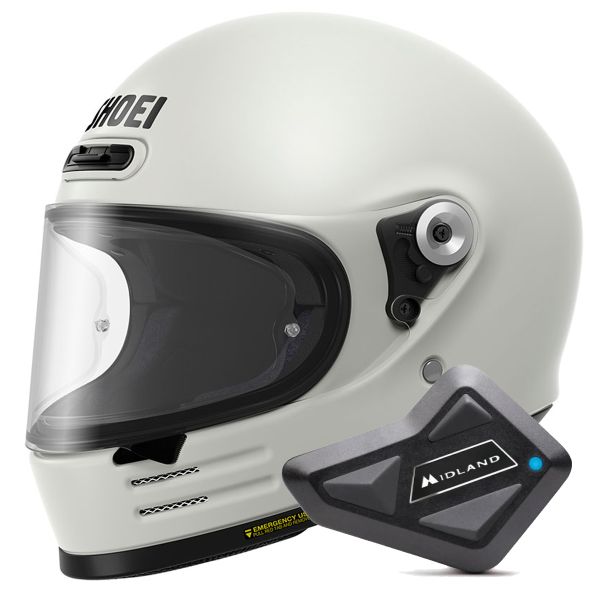 Integrale Shoei Kit Bluetooth Glamster 06 Off White + BT Mini