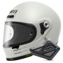 Casque Integrale Shoei Kit Bluetooth Glamster 06 Off White + BT Mini