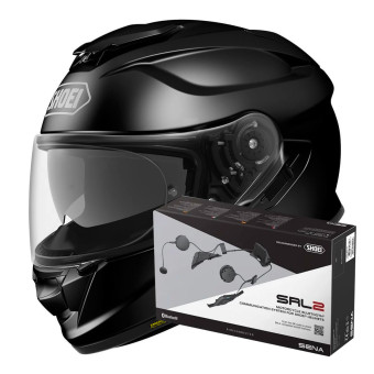 Integrale Shoei GT-AIR 2 Black + Intercom Sena SRL-02
