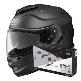 Integrale Shoei GT-AIR 2 Matt Black + Intercom Sena SRL-02