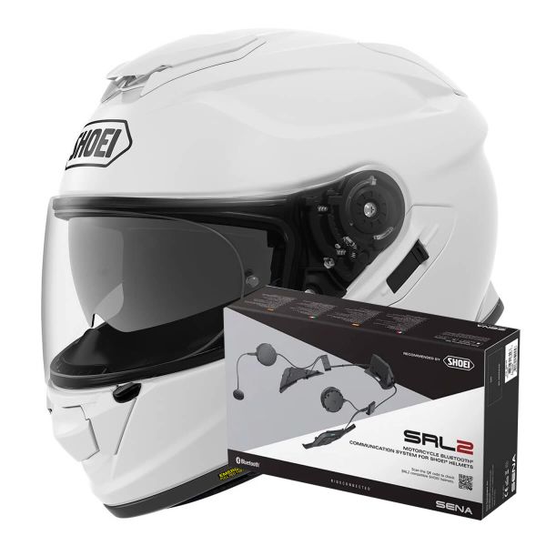 Integrale Shoei GT-AIR 2 White + Intercom Sena SRL-02 Integrale Shoei GT-AIR 2 White + Intercom Sena SRL-02