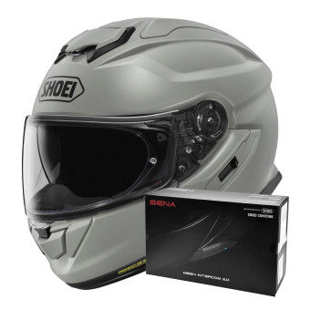 Casque Integrale Shoei GT-Air 3 Chalk Grey + Intercom Sena SRL-03 Casque Integrale Shoei GT-Air 3 Chalk Grey + Intercom Sena SRL-03