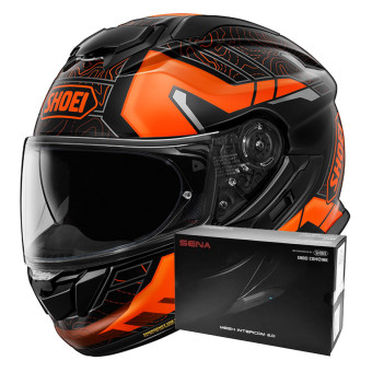 Casque Integrale Shoei GT-Air 3 Hike TC-8 + Intercom Sena SRL-03 Casque Integrale Shoei GT-Air 3 Hike TC-8 + Intercom Sena SRL-03