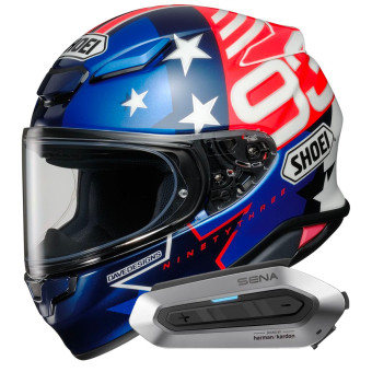 Integrale Shoei NXR2 Marquez American Spirit TC-10 + Intercom Sena SRL-EXT