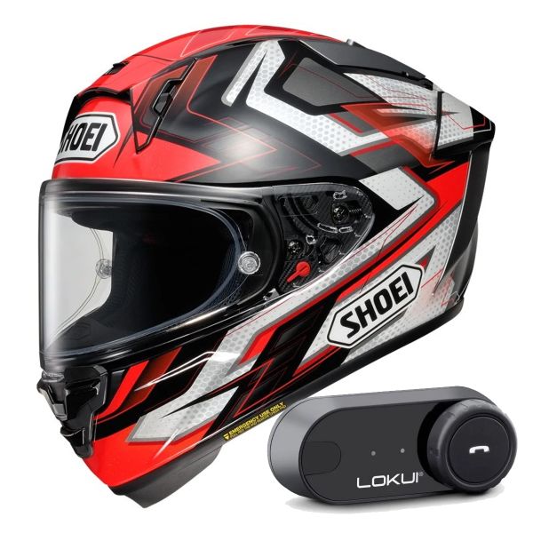 Integrale Shoei X-SPR Pro Escalate TC-1 + Kit Bluetooth Lokui K30