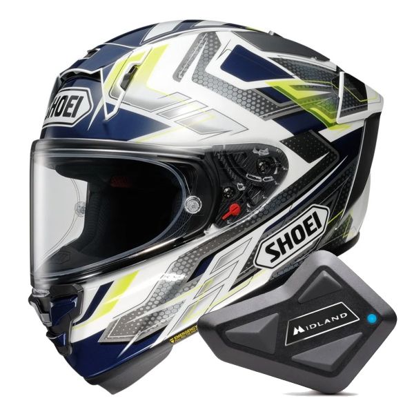 Integrale Shoei X-SPR Pro Escalate TC-2 + Kit Bluetooth BT Mini Integrale Shoei X-SPR Pro Escalate TC-2 + Kit Bluetooth BT Mini