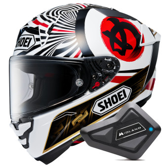 Integrale Shoei X-SPR Pro Marquez Motegi 4 TC1 + Kit Bluetooth BT Mini