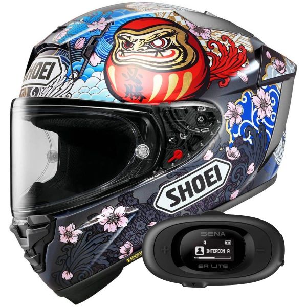 Integrale Shoei X-SPR Pro Marquez Motegi 5 TC-1 + Kit bluetooth 5R Lite Solo