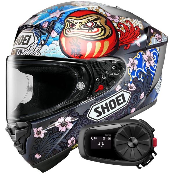 Integrale Shoei X-SPR Pro Marquez Motegi 5 TC-1 + Kit Bluetooth 5S Solo