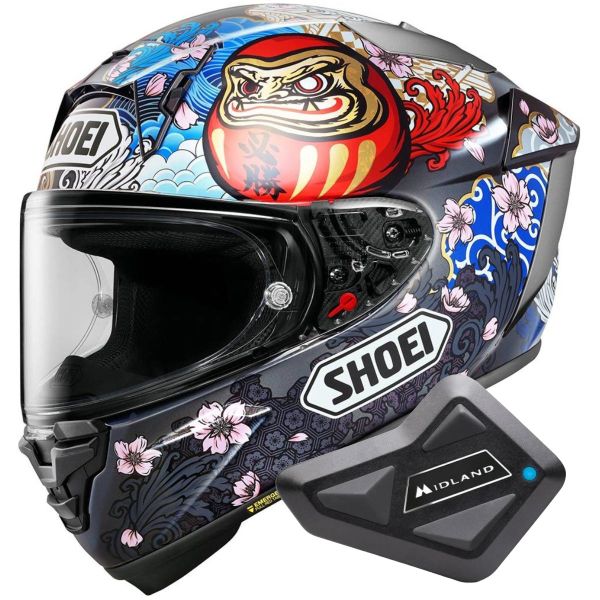 Integrale Shoei X-SPR Pro Marquez Motegi 5 TC-1 + Kit BT Mini Bluetooth