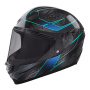 Casque Integrale Stormer Strike Blossom Blue Turquoise Matt