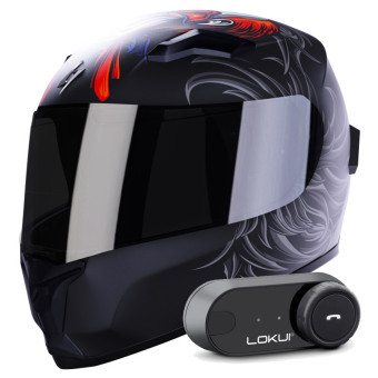 Integrale Stormer Wise Fear Matt + Kit Bluetooth Lokui K30