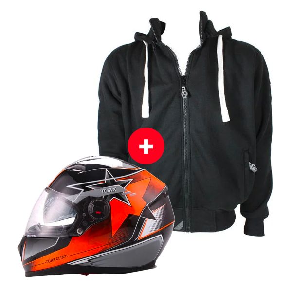 Integrale Torx Clint Pilot Black Orange Fluo + Patriot Black