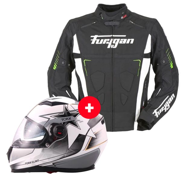 Integrale Torx Clint Pilot White Black + Vortex Black White Green