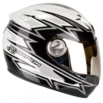 Scorpion EXO 500 Air Da Costa Bianco Nero Argent