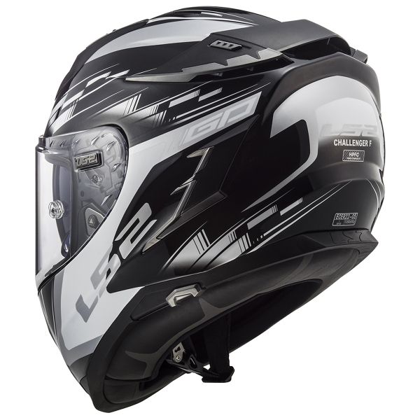 LS2 Challenger GP Black White FF327