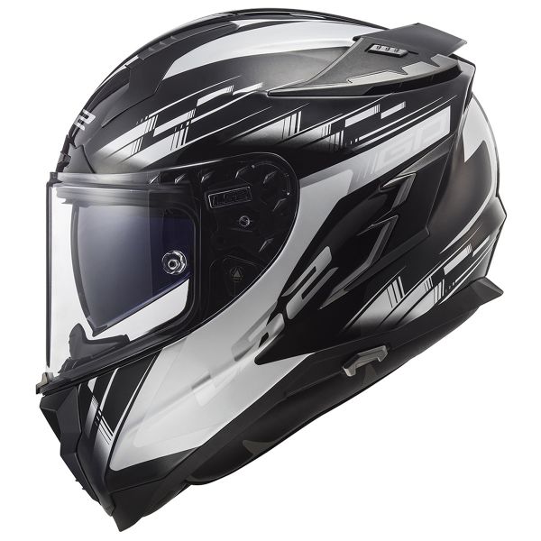 LS2 Challenger GP Black White FF327