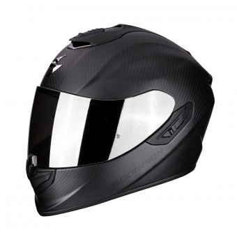 Scorpion Exo 1400 Air Carbon Nero Opaco + Kit Bluetooth Sena SMH5