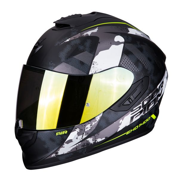 Integrale Scorpion Exo 1400 Air Sylex Nero Opaco Argento