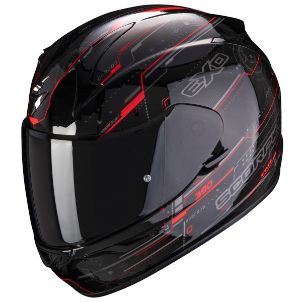 Integrale Scorpion Exo 390 Beat Black Neon Red Integrale Scorpion Exo 390 Beat Black Neon Red