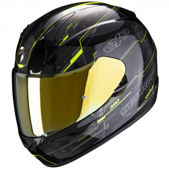 Casque Integrale Scorpion Exo 390 Beat Black Neon Yellow Casque Integrale Scorpion Exo 390 Beat Black Neon Yellow
