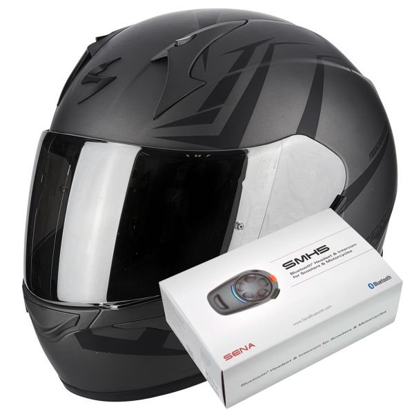 Integrale Scorpion Exo 390 Hawk Matt Dark Silver Black