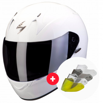 Integrale Scorpion Exo 390 White + Visiera