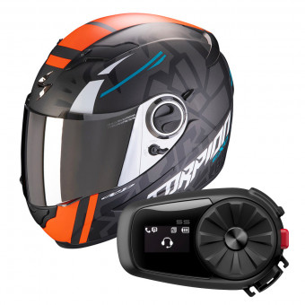 Integrale Scorpion Exo 490 Rok II Replica + Kit Bluetooth Sena 5S Solo