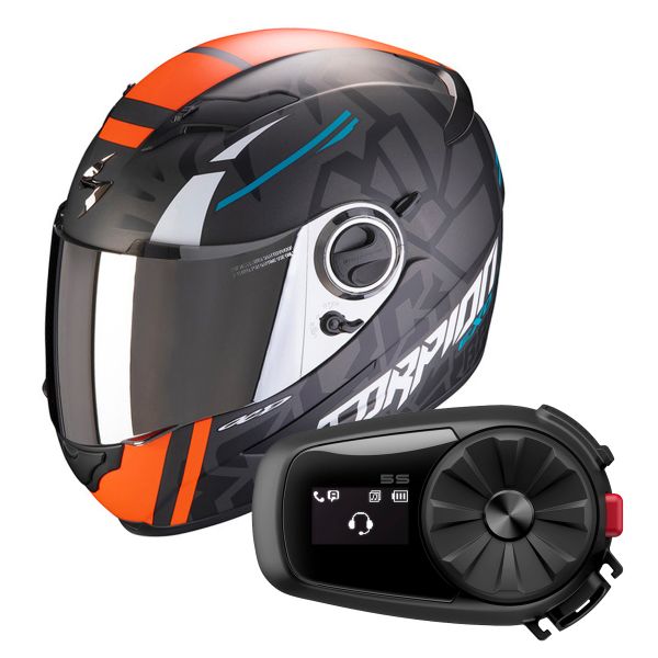 Integrale Scorpion Exo 490 Rok II Replica + Kit Bluetooth Sena 5S Solo